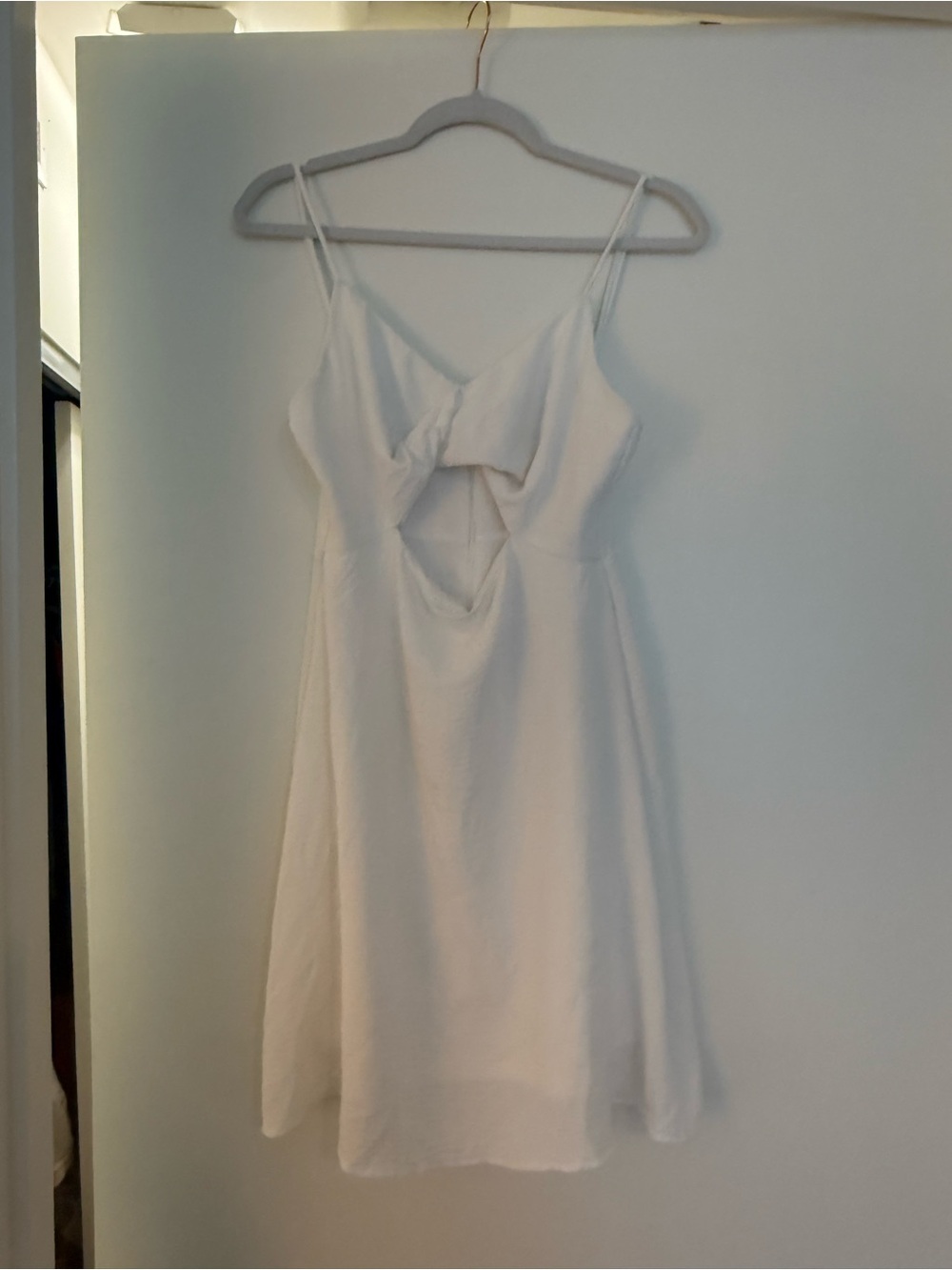 Altar'd State White Strapless-Look Cutout Summer Dress